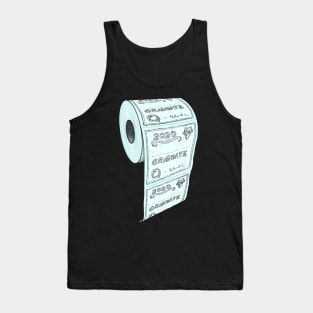 Funny Toilet Paper Graduation Senior Certificate Tank Top